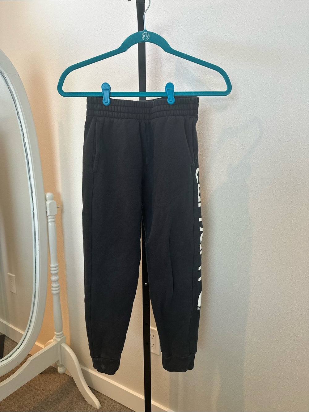 Carhartt Kids Black Jogger Sweatpants with Side Logo